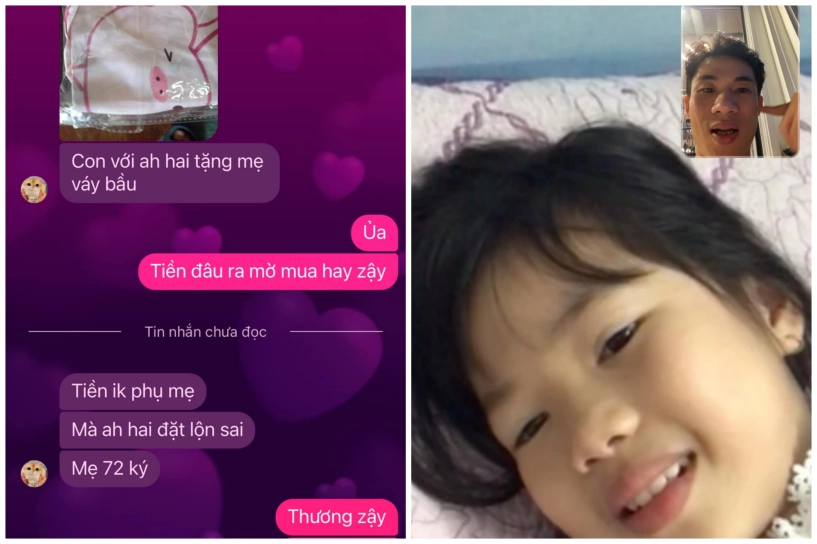 Hai con nhỏ góp tiền mua váy bầu tặng mẹ cha ở xa trằn trọc cả đêm - 1