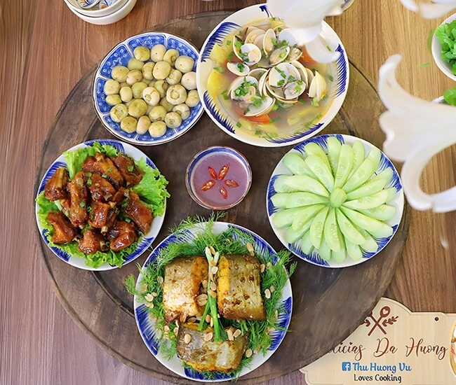 Hôm nay nấu gì sườn xào - cá nướng - canh ngao chua mát nghe thôi đã thấy đói - 1