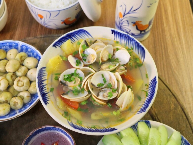 Hôm nay nấu gì sườn xào - cá nướng - canh ngao chua mát nghe thôi đã thấy đói - 5