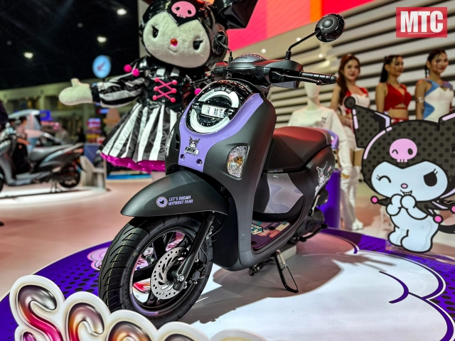 Honda trình làng scoopy kuromi phiên bản đặc biệt kỷ niệm 20 năm ra mắt nhân vật kuromi - 4