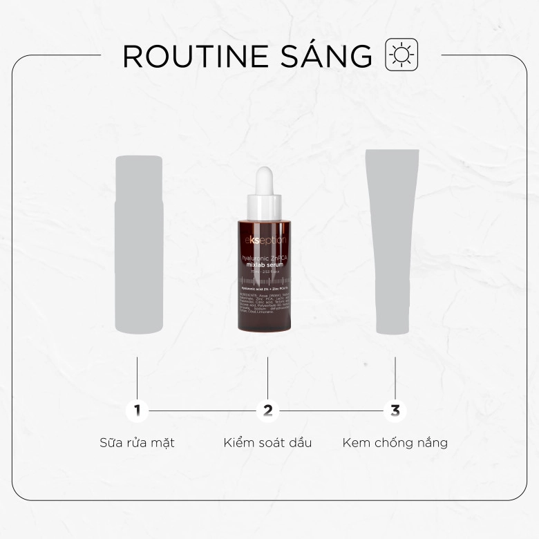 Hyaluronic znpca và b5 của ekseption bộ đôi cứu tinh mùa hè cho làn da dầu mụn - 5