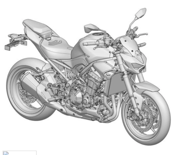 Kawasaki z900 2025 sẵn sàng ra mắt với thiết kế tương lai kèm công nghệ tiên tiến hơn - 1