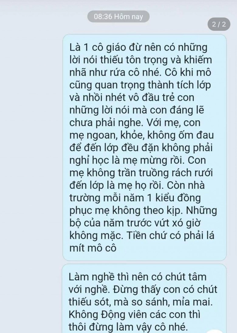 Không mua đồng phục cho con mẹ việt bị cô giáo đăng ảnh bóng gió một bạn lúc nào cũng mặc khác cả lớp - 2