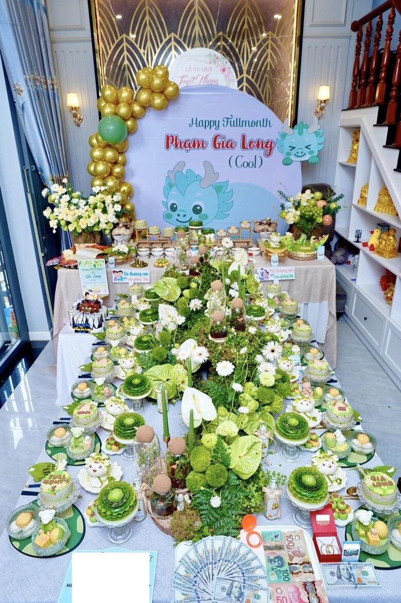 Lấy vợ là hot girl làng dj nam ca sĩ làm tiệc đầy tháng hoành tráng cho con đầu lòng nhìn kỹ mới thấy chuẩn nhà giàu - 3