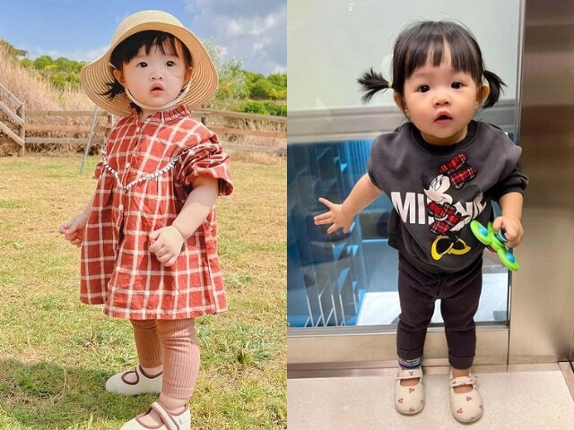 Loạt khoảnh khắc giống nhau đến bất ngờ của con gái winnie nhà đông nhi ông cao thắng và suchin nhà cường đôla - 3