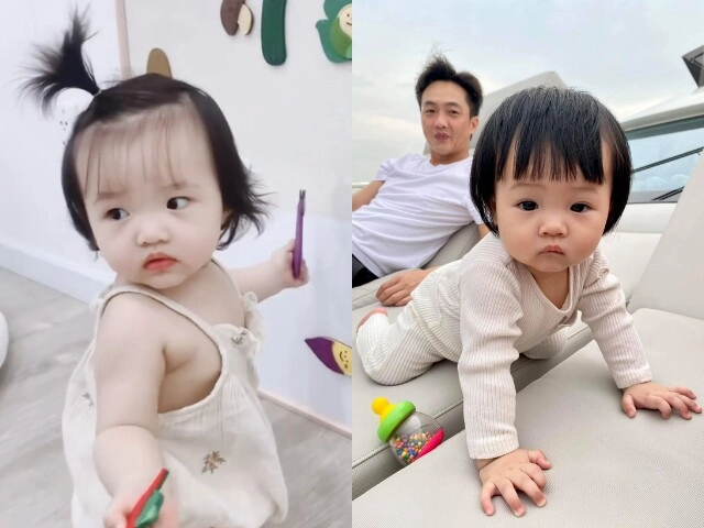 Loạt khoảnh khắc giống nhau đến bất ngờ của con gái winnie nhà đông nhi ông cao thắng và suchin nhà cường đôla - 8