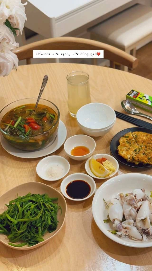 Mc mai ngọc khoe loạt mâm cơm nhà ngon đẹp sau khi kết hôn lần 2 giúp mẹ bầu khỏe lại trẻ lâu - 3