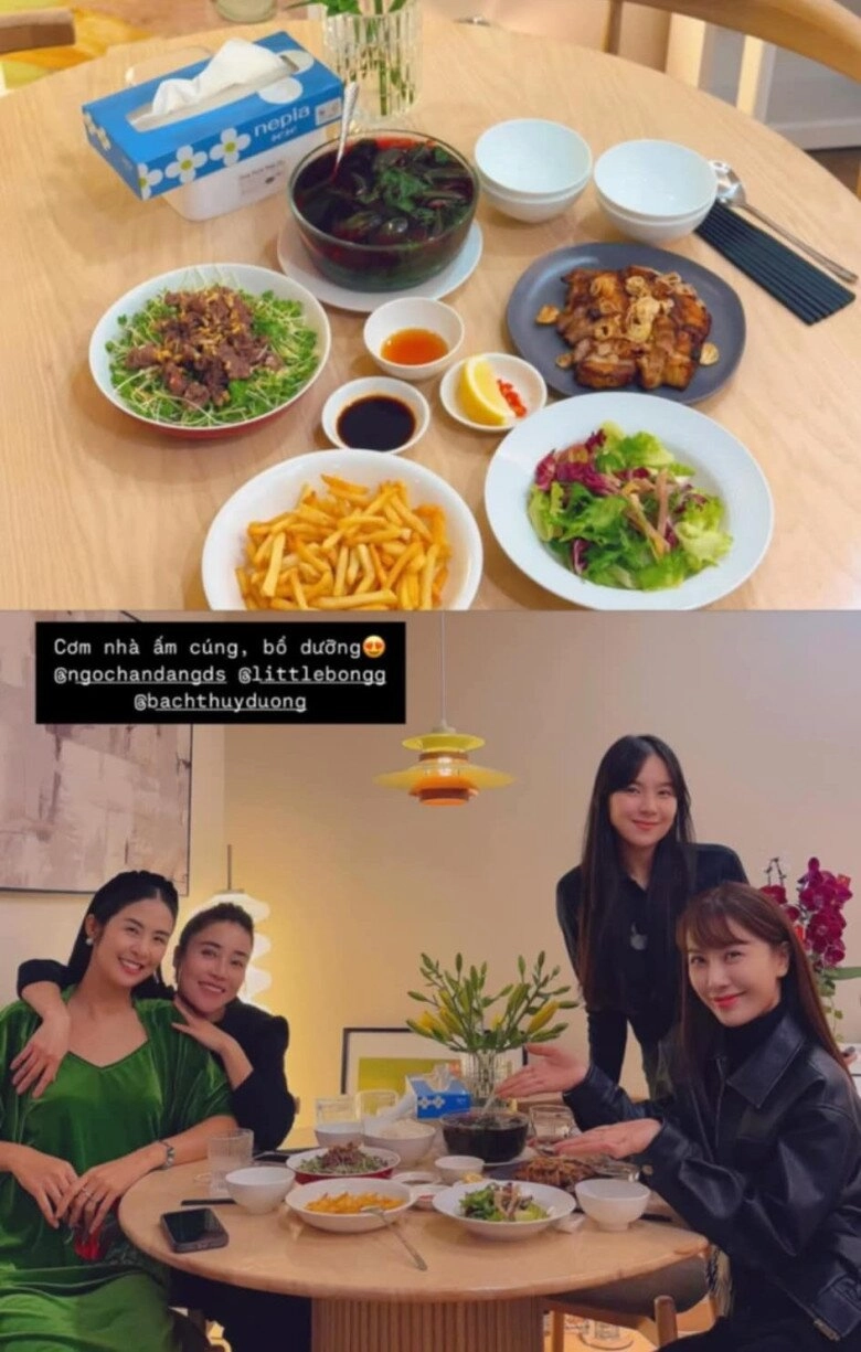 Mc mai ngọc mang bầu được mẹ ruột bồi bổ tận giường giúp việc nấu nhiều bữa ăn ngon - 12