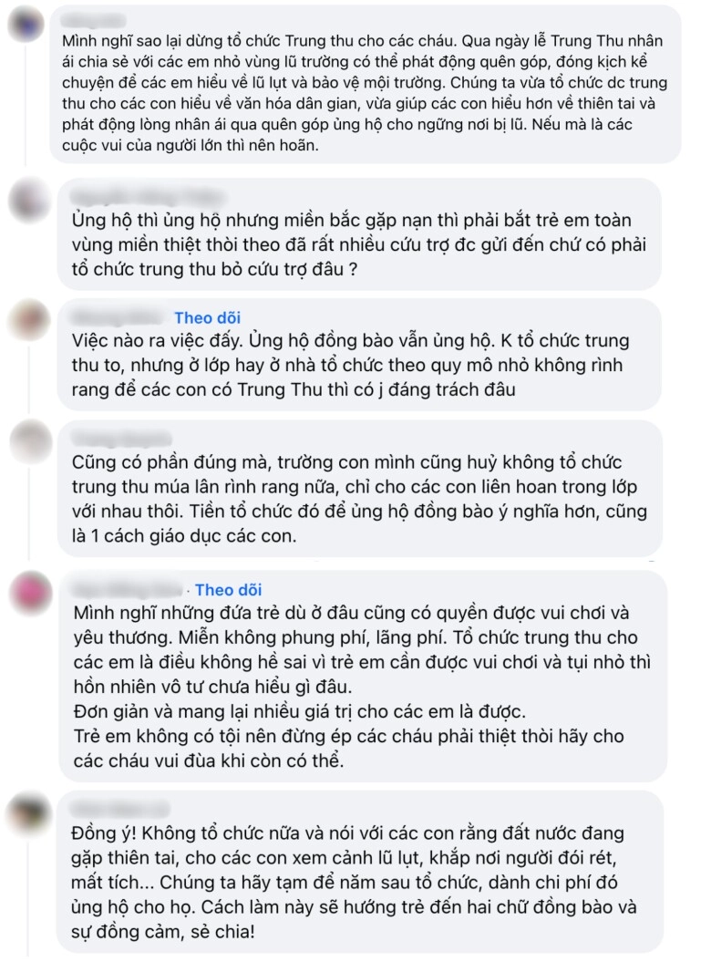 Mẹ bỉm hà nội bức xúc khi phụ huynh lớp con hồ hởi đóng 200 nghìn tổ chức trung thu thay vì hỗ trợ bão lũ - 2