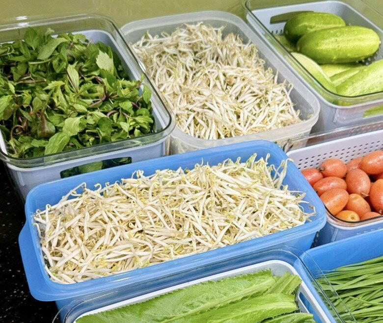 Mẹ đảm nghiện đồ quê tháng nào cũng được bố mẹ gửi đồ đầy ắp tủ chia sẻ cách bảo quản thực phẩm cả tháng vẫn ngon - 6