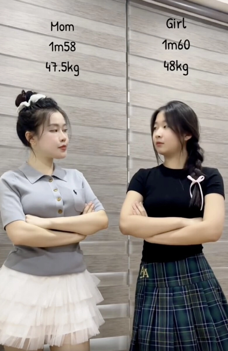 Mẹ việt 9x và con gái 2k11 gây sốt tiktok 99 dân mạng đoán sai ai là mẹ ai là con - 3