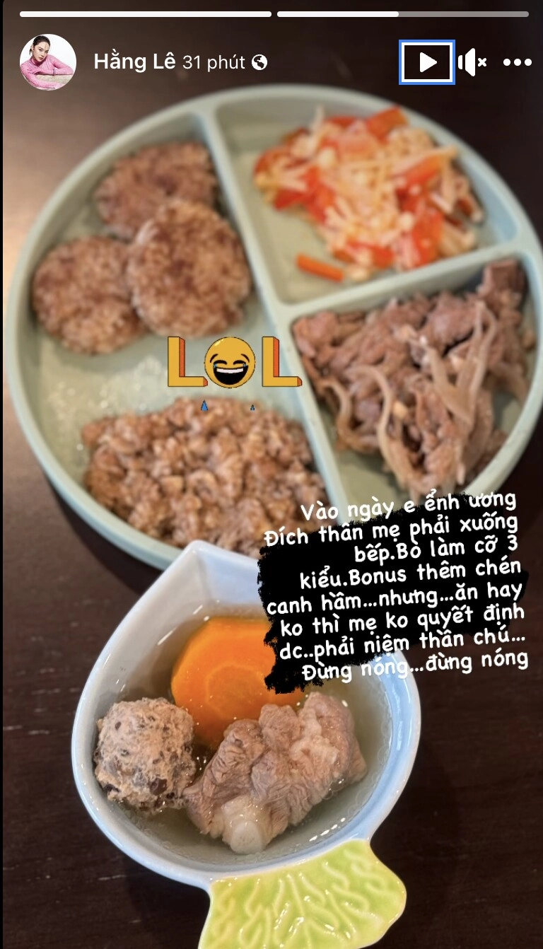 Minh hằng nấu bữa ăn dặm 3 kiểu cho quý tử chuẩn mẹ bỉm đảm tự nhủ lòng bình tĩnh khi bị con chê - 1