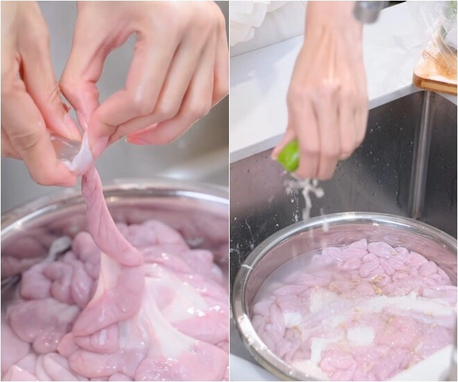 Mỹ nhân việtlàm mẹt lòng heo chấm mắm tôm ngon nhức nách chỉ cách để không bị hôi tí nào - 6
