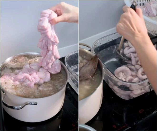 Mỹ nhân việtlàm mẹt lòng heo chấm mắm tôm ngon nhức nách chỉ cách để không bị hôi tí nào - 10