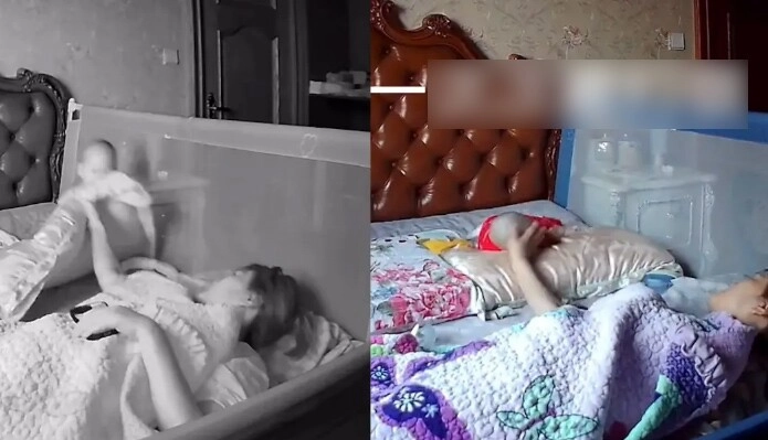 Nằm mơ thấy điều đáng sợ xảy đến với con 7 tháng mẹ kiểm tra camera thì tá hỏa - 4