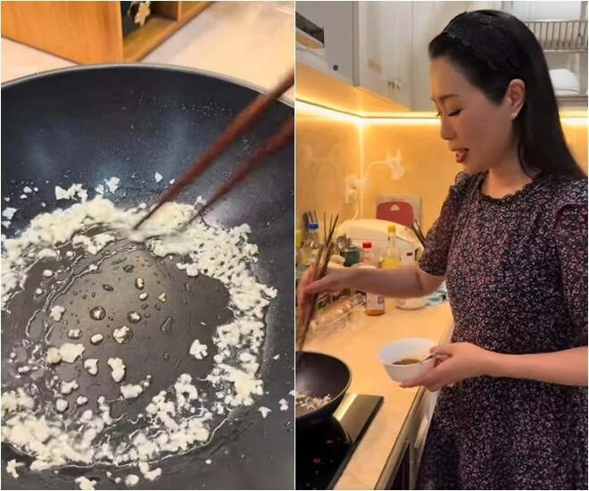 người đẹp không tuổi trịnh kim chi làm món hấp dẫn hao cơm vừa nấu vừa xuýt xoa vì quá thơm - 4