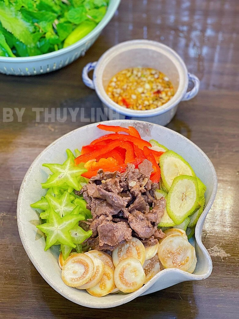 Nộm cà pháo thịt bò giòn ngon chua chua ngọt ngọt ăn cực thích - 6
