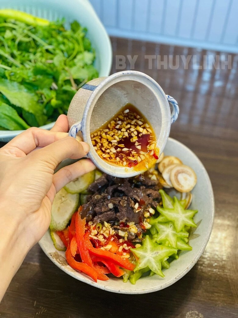 Nộm cà pháo thịt bò giòn ngon chua chua ngọt ngọt ăn cực thích - 7