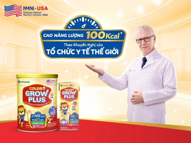Nutricare colos24h grow plus 2 mới từ viện dinh dưỡng y học nutricare hoa kỳ giúp trẻ tăng cân sau 2 tháng - 2