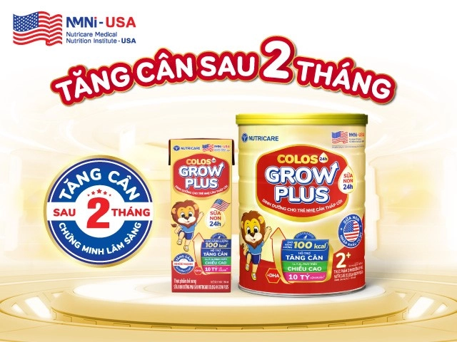 Nutricare colos24h grow plus 2 mới từ viện dinh dưỡng y học nutricare hoa kỳ giúp trẻ tăng cân sau 2 tháng - 4