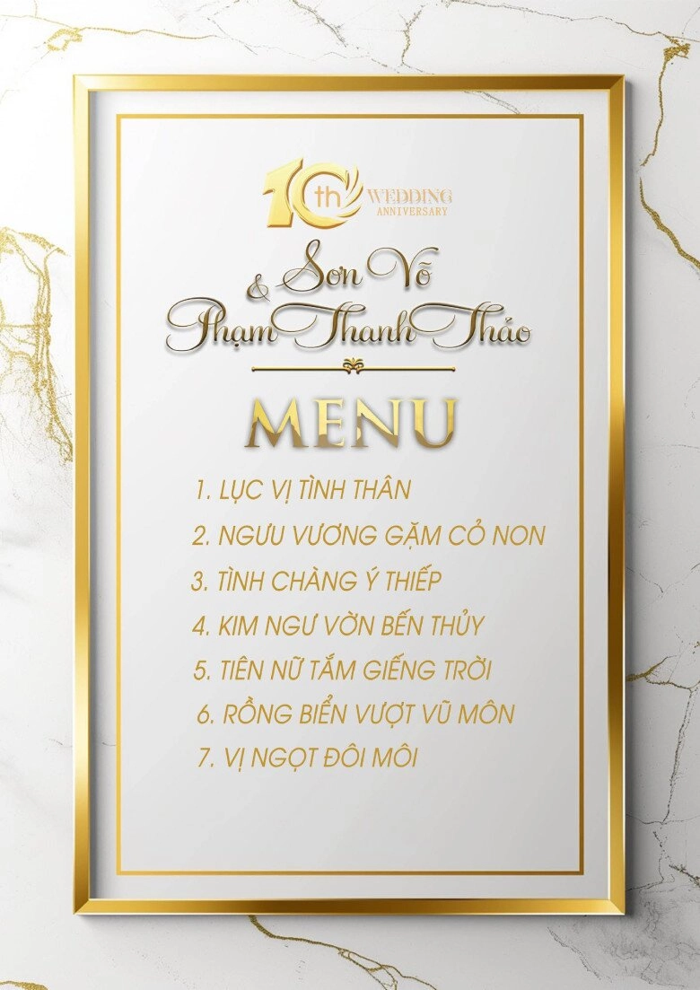 Phạm thanh thảo lên thực đơn kỷ niệm ngày cưới có món ngưu vương gặm cỏ tiên nữ tắm giếng trời - 2