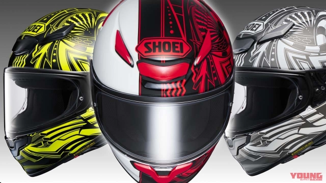 Shoei z-8 beaut với đồ họa bất đối xứng sẽ ra mắt vào tháng 8 - 1