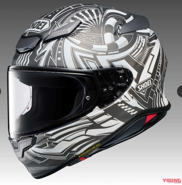 Shoei z-8 beaut với đồ họa bất đối xứng sẽ ra mắt vào tháng 8 - 7