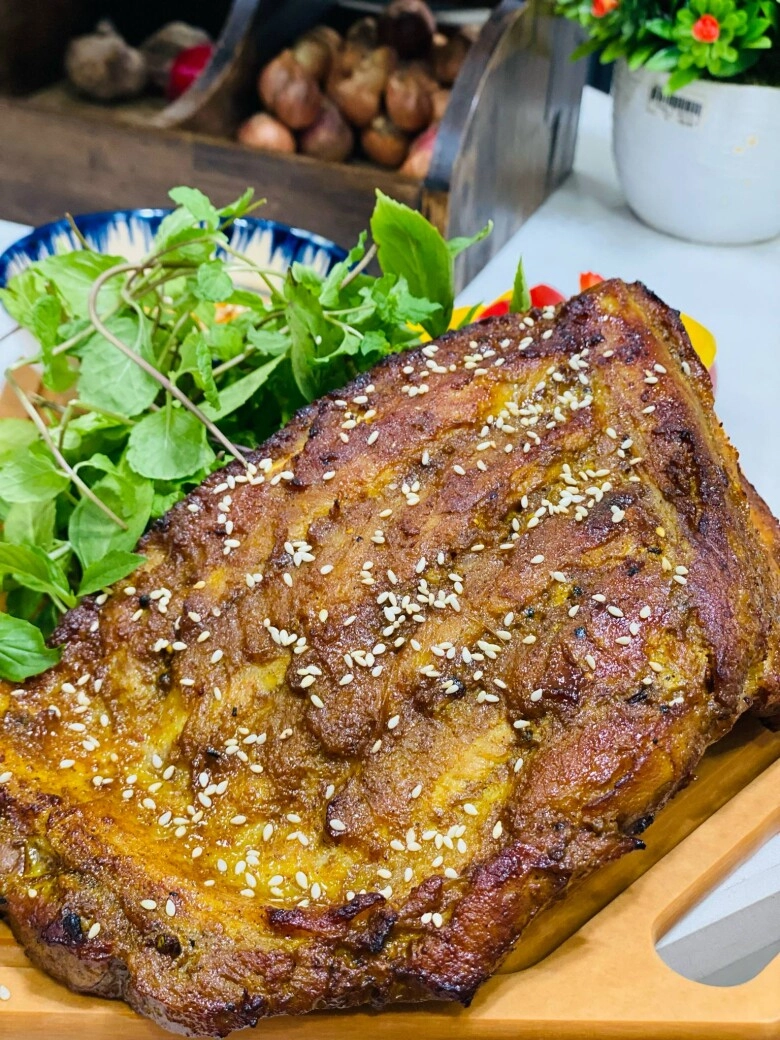 Sườn nướng tảng ngũ vị cực dễ làm mà ngon miệng thơm nức ai ăn cũng thích - 7