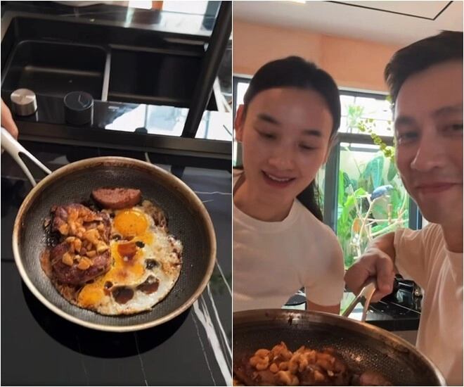 Sướng như lê thúy chồng điển trai nấu món xịn trong nhà mới vào tận giường gọi vợ yêu dậy ăn sáng - 11