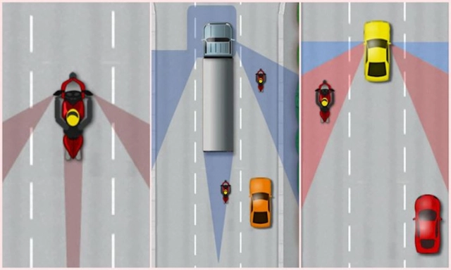 Tại sao chạy xe máy tuyệt đối không nên quẹo cùng lúc với xe hơi xe tải và xe bus - 4