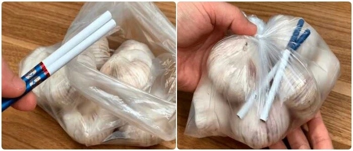Trời nồm ẩm nhét ngay thứ này vào túi tỏi để không mốc hỏng tươi ngon như thường - 2