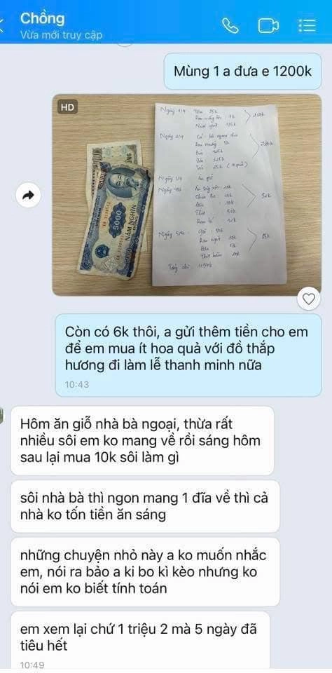 Vợ bị chồng trách vì đi chợ 4 ngày tiêu hết 12 triệu ai cũng bênh mẹ bỉm nhờ 1 chi tiết - 1