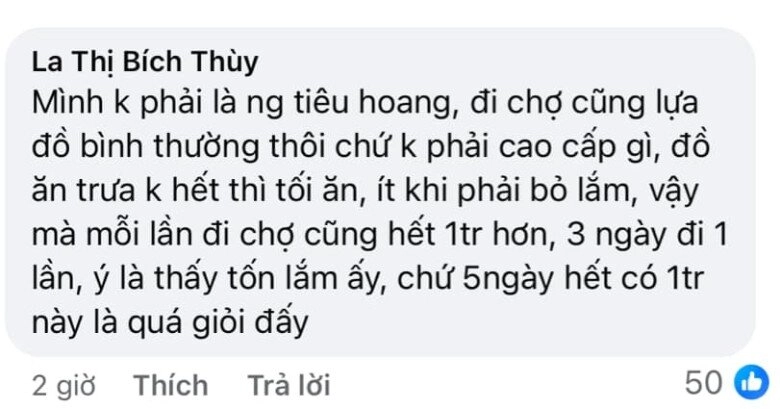 Vợ bị chồng trách vì đi chợ 4 ngày tiêu hết 12 triệu ai cũng bênh mẹ bỉm nhờ 1 chi tiết - 3
