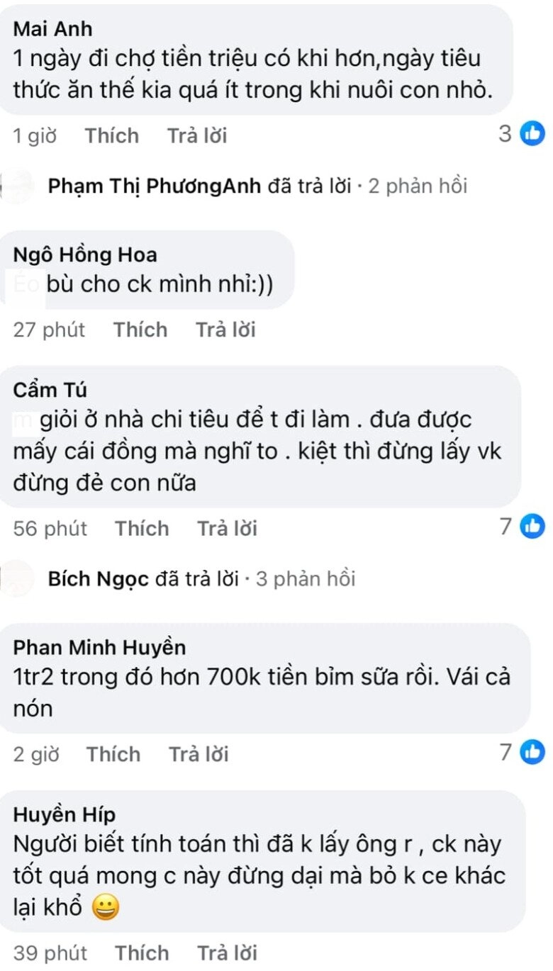 Vợ bị chồng trách vì đi chợ 4 ngày tiêu hết 12 triệu ai cũng bênh mẹ bỉm nhờ 1 chi tiết - 6