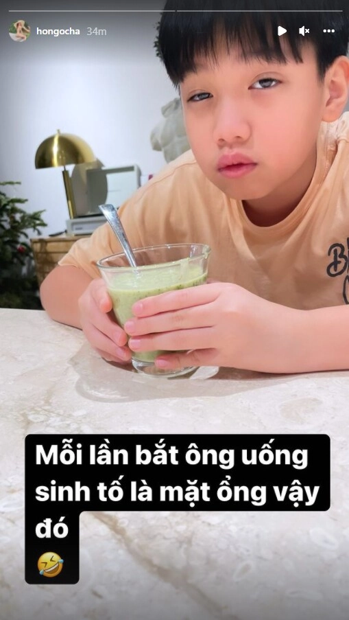 Vừa khoe thành tích của cậu út leon nay hồ ngọc hà lại tiếp tục báo tin mừng liên quan đến con trai 14 tuổi subeo - 2