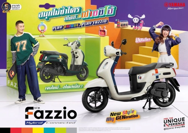 Yamaha giới thiệu fazzio hybrid connected 2 mới với nhiều phối màu thời trang dành cho giới trẻ - 1