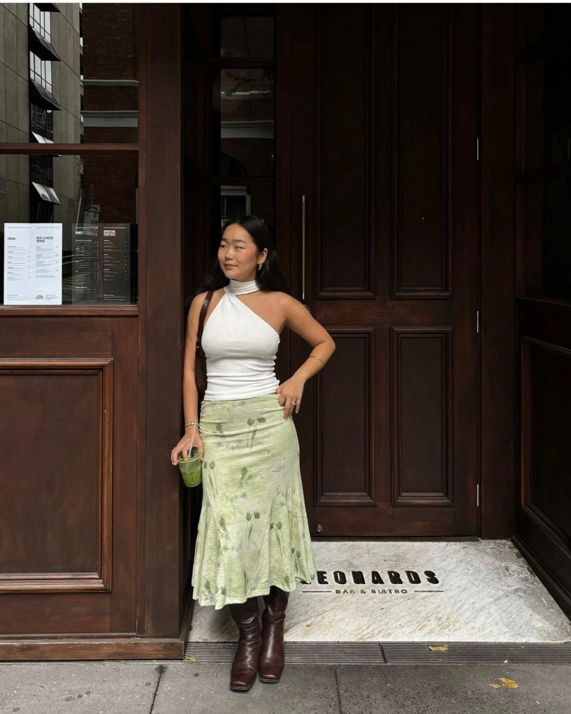 10 kiểu phối đẹp với chân váy midi - 2