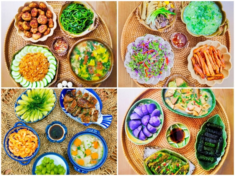 8x bận rộn chỉ khi nào rảnh mới vào được bếp khoe loạt mâm cơm đủ món ngon cả nhà hay nói ngắm thôi đã no rồi - 8
