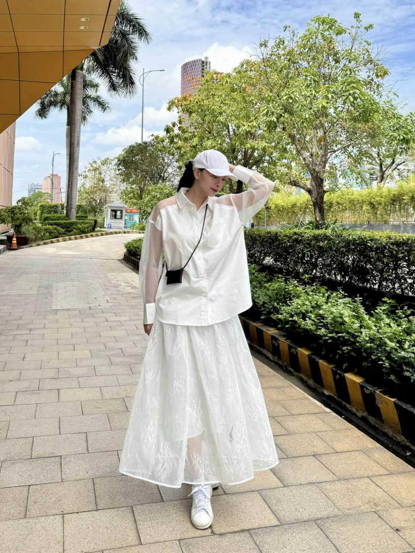Bà bầu ngô thanh vân chuộng đồ giấu đường cong - 6