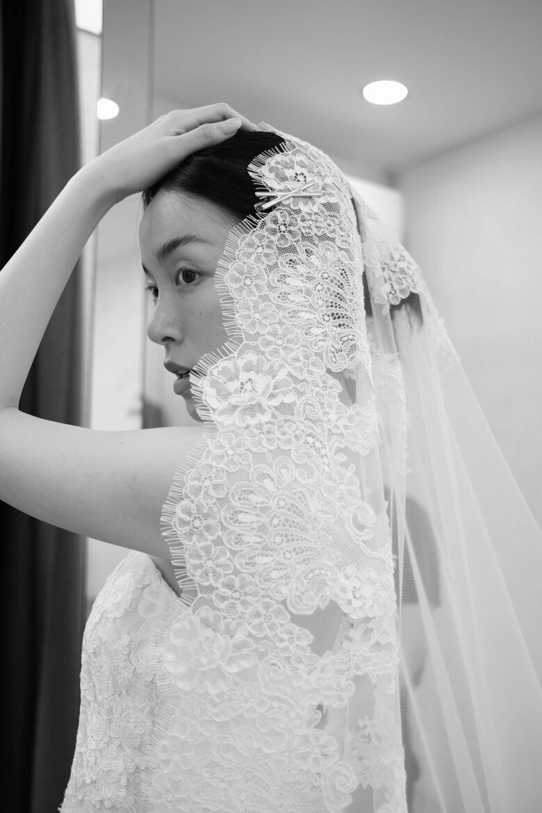 bản sao tăng thanh hà diện váy cưới sang như công nương bên chồng cơ trưởng - 4