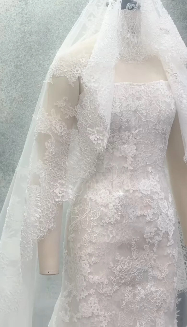 bản sao tăng thanh hà diện váy cưới sang như công nương bên chồng cơ trưởng - 11