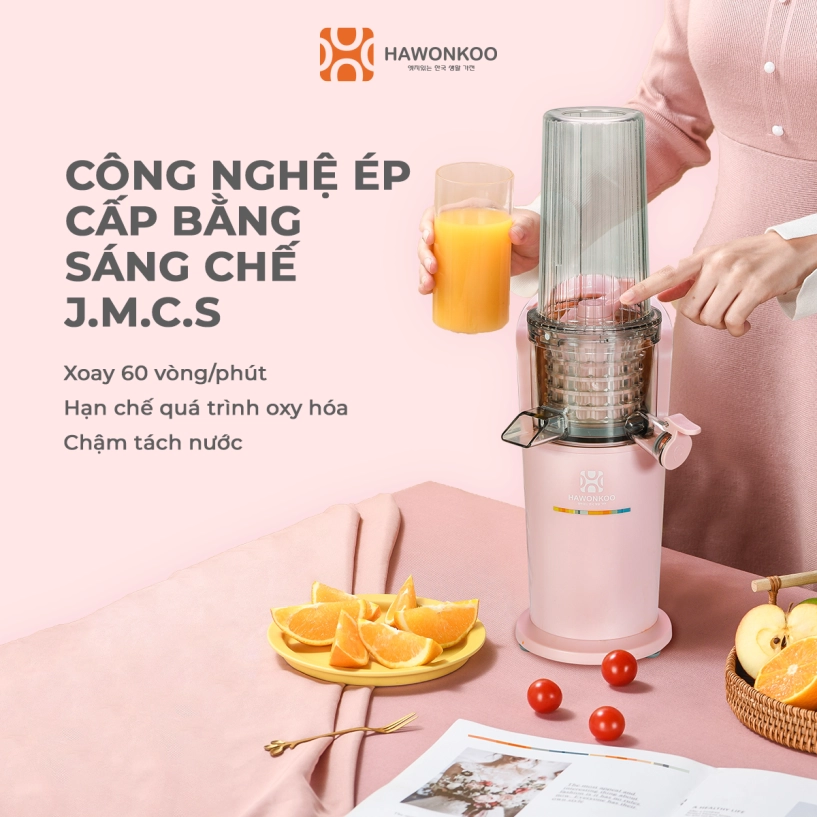 Bật mí 4 lý do máy ép chậm hawonkoo được hội chị em thích mê - 5