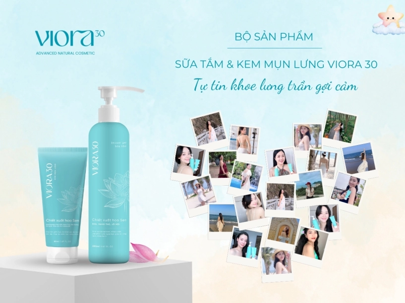 Bộ đôi chuyên gia mụn lưng thế hệ mới viora 30 - chăm sóc từ sự thấu hiểu - 1