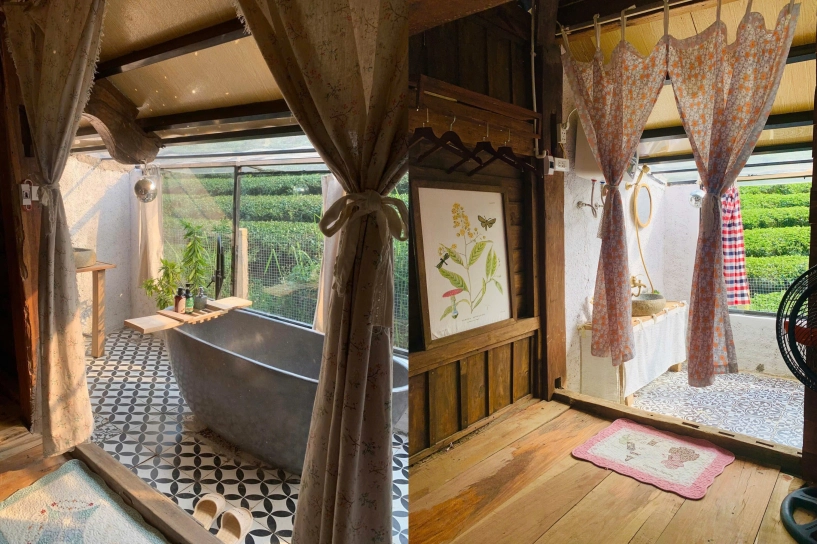 Bỏ phố về cao nguyên cặp vợ chồng trẻ chi 2 tỷ đồng xây ngôi nhà gỗ đẹp như tranh giữa đồi chè xanh ngát - 10