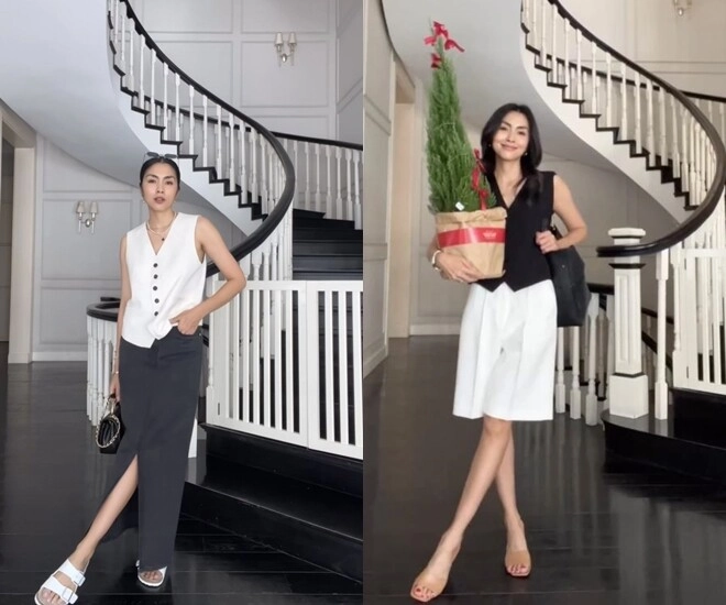 Bỏ qua áo phông sơ mi nhạt nhẽo hội mỹ nhân việt diện quần ống rộng với kiểu áo này giúp cao - gầy - sang tức thì - 3