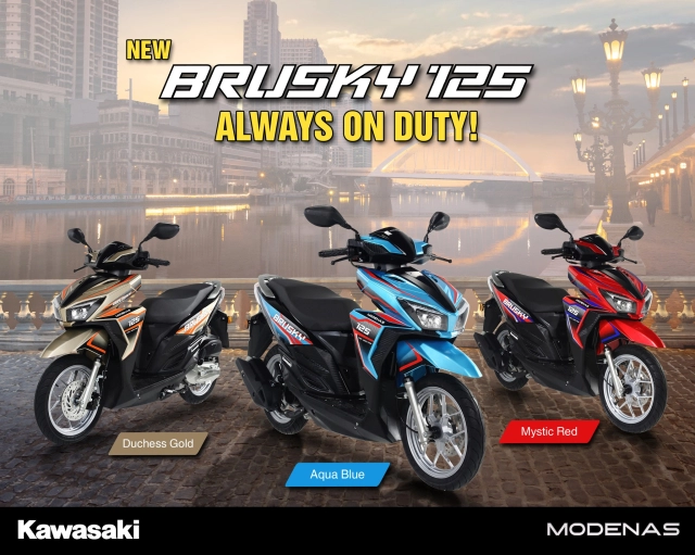 Brusky 125 mẫu xe ga hoàn toàn mới của kawasaki vừa ra mắt với giá bán khoảng 315 triệu đồng - 3