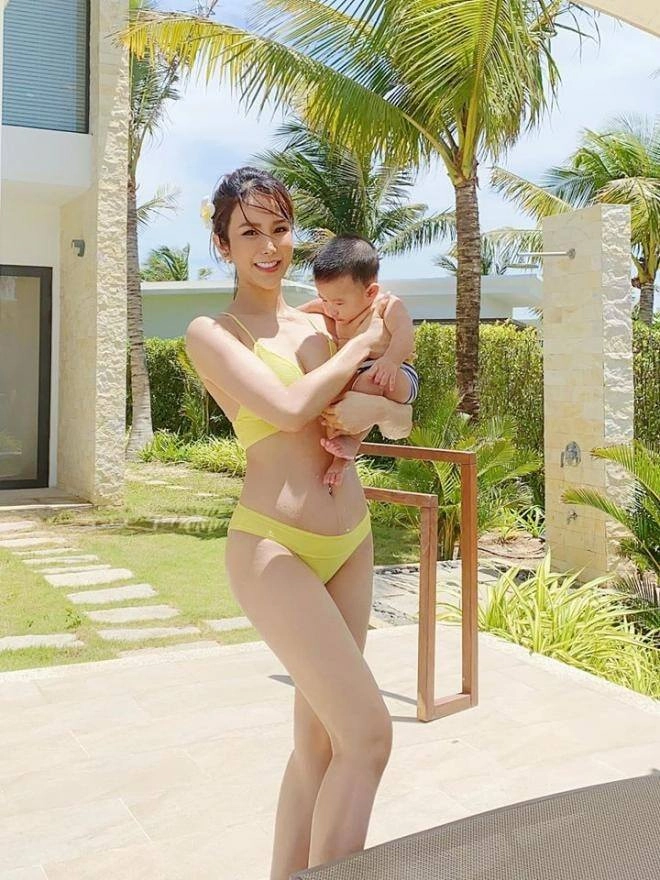 Bst bikini nhỏ xíu chặt đẹp hội chị em độc thân của mẹ bỉm diệp lâm anh bốc lửa thế này thảo nào trai trẻ mê tít - 5