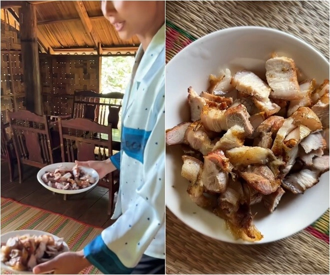 Bữa cơm tiếp khách dân dã nhà hoa hậu nghèo nhất việt nam có món canh với cách nấu khác lạ - 6