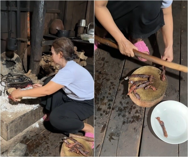 Bữa cơm tiếp khách dân dã nhà hoa hậu nghèo nhất việt nam có món canh với cách nấu khác lạ - 8