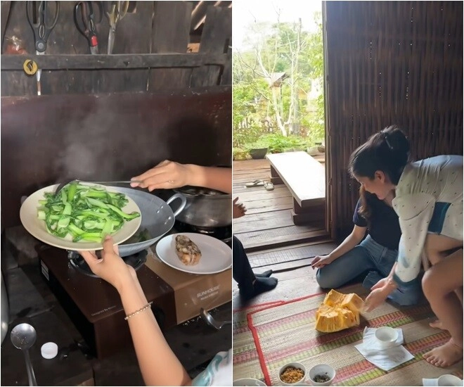 Bữa cơm tiếp khách dân dã nhà hoa hậu nghèo nhất việt nam có món canh với cách nấu khác lạ - 9